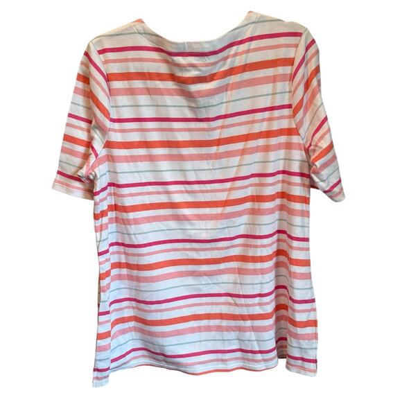 Croft and Barrow NWT Striped Short Sleeve Tee XL - Picture 2 of 4